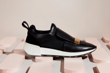 he sr1 Running trainer in Black Leather